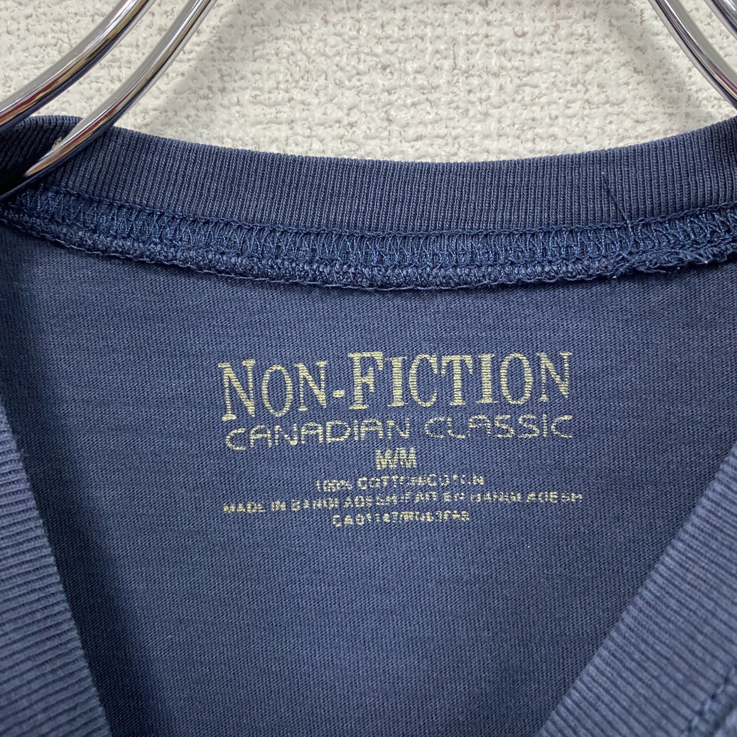 NONFICTION　ノンフィクション　半袖プリントTシャツ　STAFF　紺　ネイビー　Mサイズ