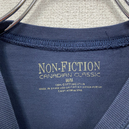 NONFICTION　ノンフィクション　半袖プリントTシャツ　STAFF　紺　ネイビー　Mサイズ