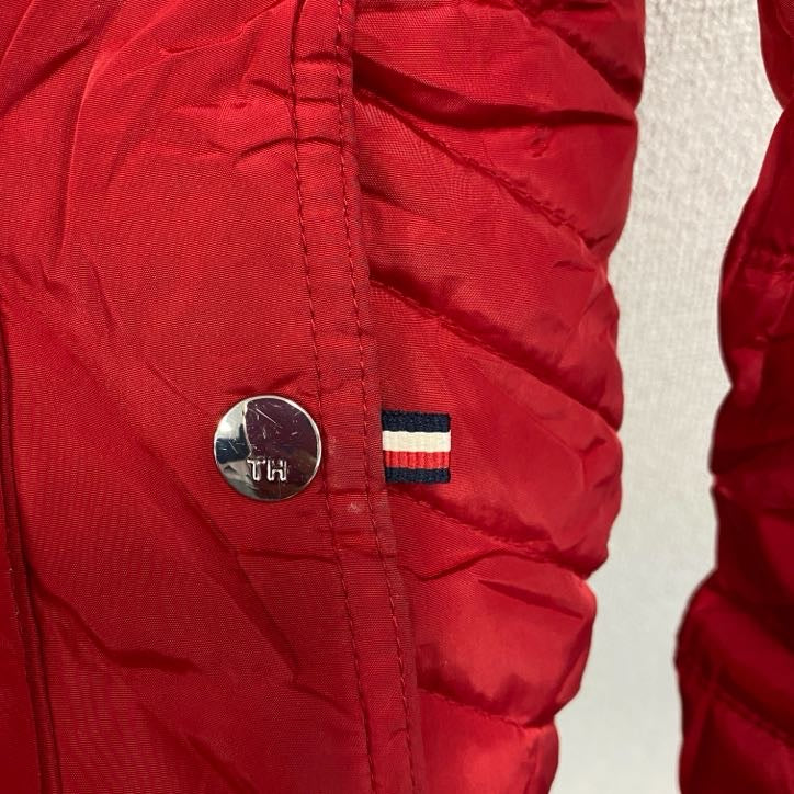 TOMMY HILFIGER　トミーヒルフィガー　フルジップ中綿ジャケット　赤　レッド　Lサイズ