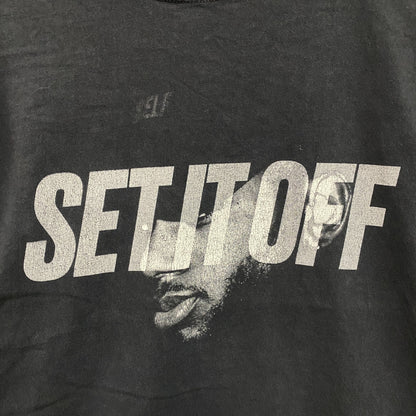 SELF　SET IT OFF　ブライアンテイラー　半袖プリントTシャツ　黒　ブラック　Sサイズ