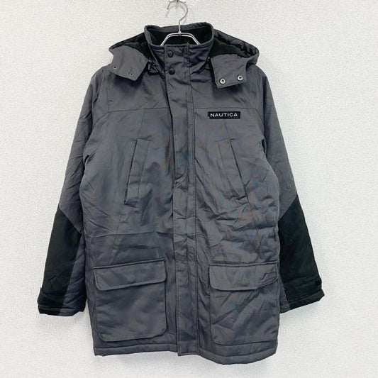 NAUTICA　ノーティカ　フルジップ中綿ジャケット　マウンテンパーカー　灰色　グレー　XLサイズ