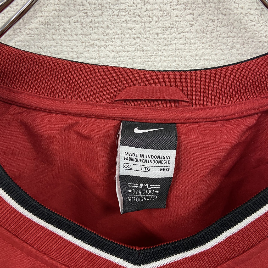 NIKE　ナイキ　REDS　プルオーバージャケット　ワッペン　赤　レッド　XXLサイズ
