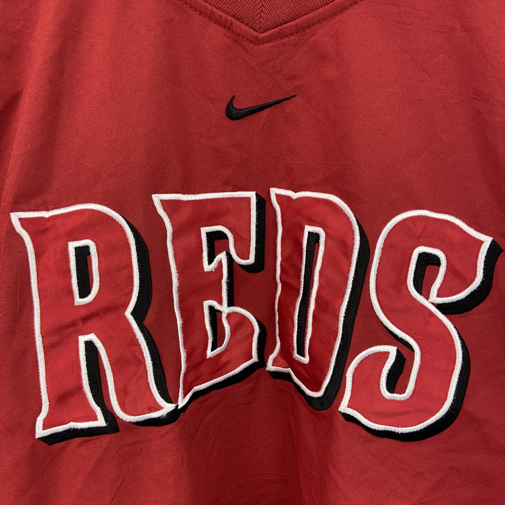 NIKE　ナイキ　REDS　プルオーバージャケット　ワッペン　赤　レッド　XXLサイズ