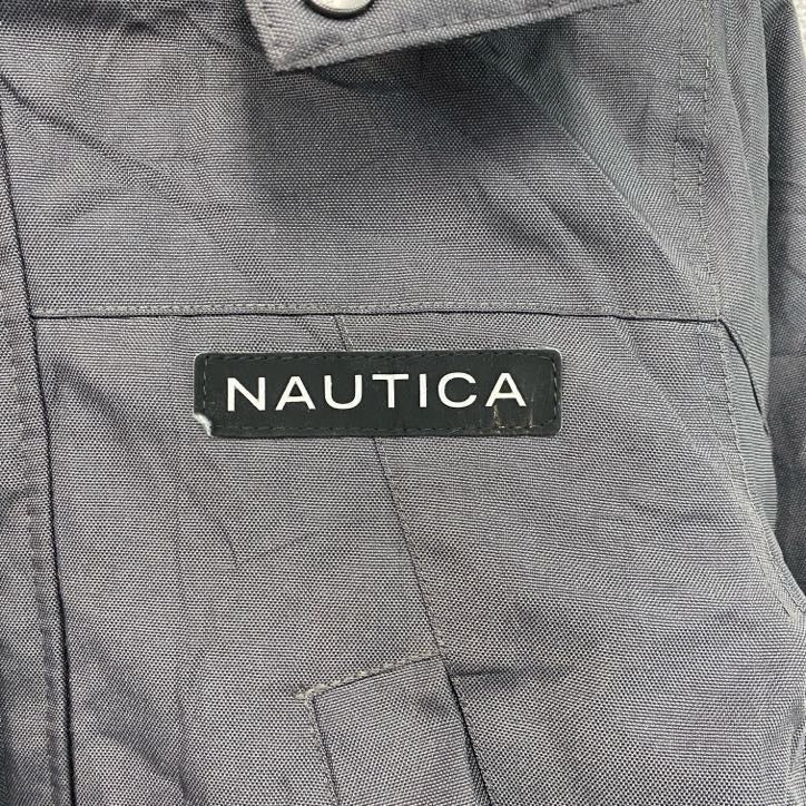 NAUTICA　ノーティカ　フルジップ中綿ジャケット　マウンテンパーカー　灰色　グレー　XLサイズ