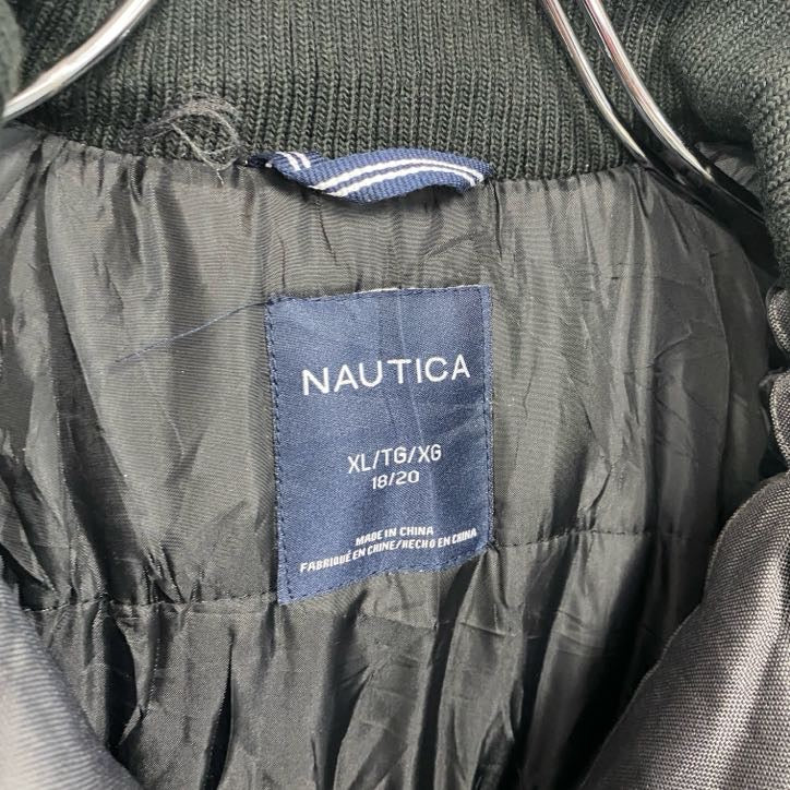 NAUTICA　ノーティカ　フルジップ中綿ジャケット　マウンテンパーカー　灰色　グレー　XLサイズ