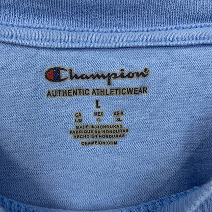 古着 used　Champion　チャンピオン　半袖カレッジプリントTシャツ　ヴィラノバ大学　レトロデザイン　ブルー　Lサイズ 63