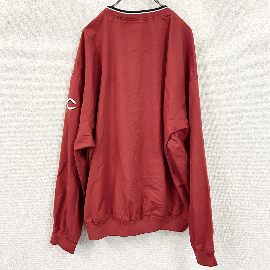 NIKE　ナイキ　REDS　プルオーバージャケット　ワッペン　赤　レッド　XXLサイズ
