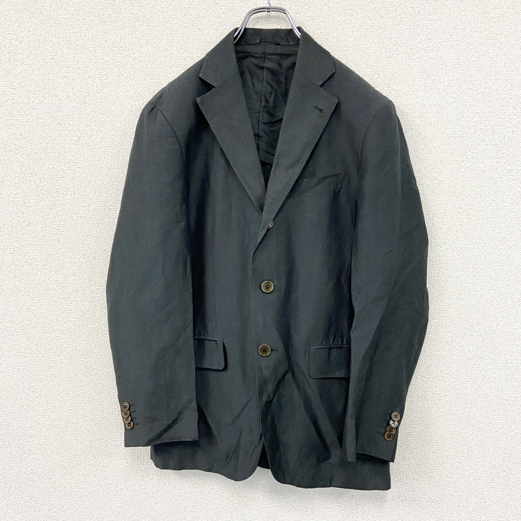 BARNEYS NEW YORK　バーニーズニューヨーク　テーラードジャケット　フラップポケット　ダークグレー