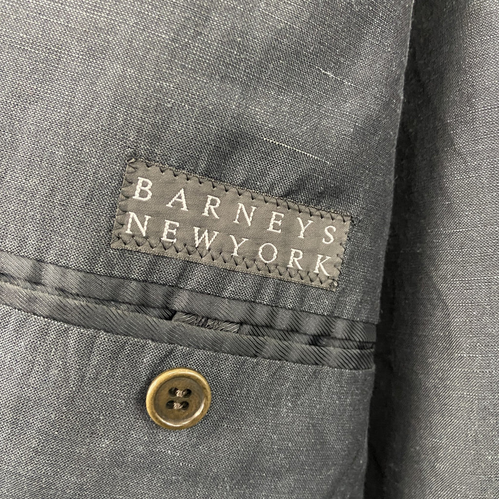 BARNEYS NEW YORK　バーニーズニューヨーク　テーラードジャケット　フラップポケット　ダークグレー