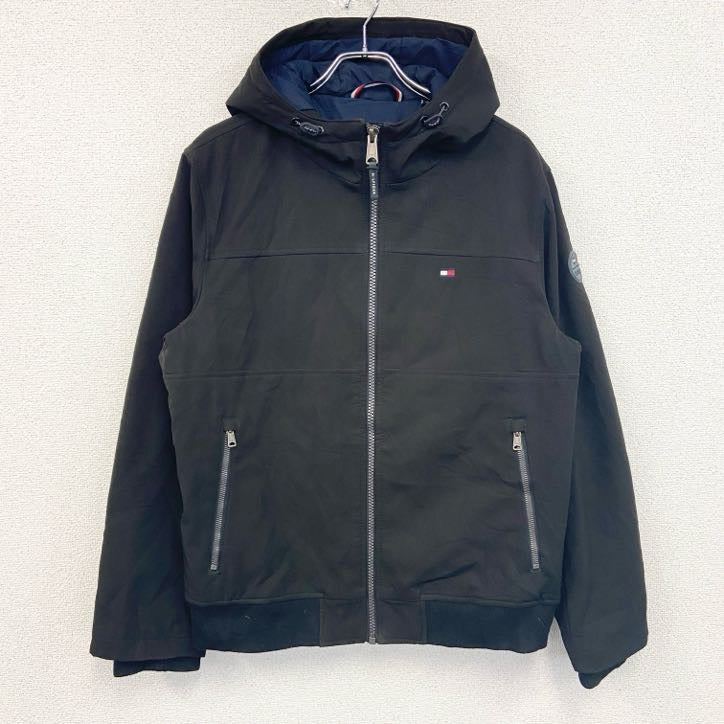 TOMMY HILFIGER　トミーヒルフィガー　フルジップ中綿ジャケット　黒　ブラック　Lサイズ
