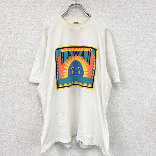 Crazy Shirts　クレイジーシャツ　半袖プリントTシャツ　シングルステッチ　白　ホワイト　Lサイズ