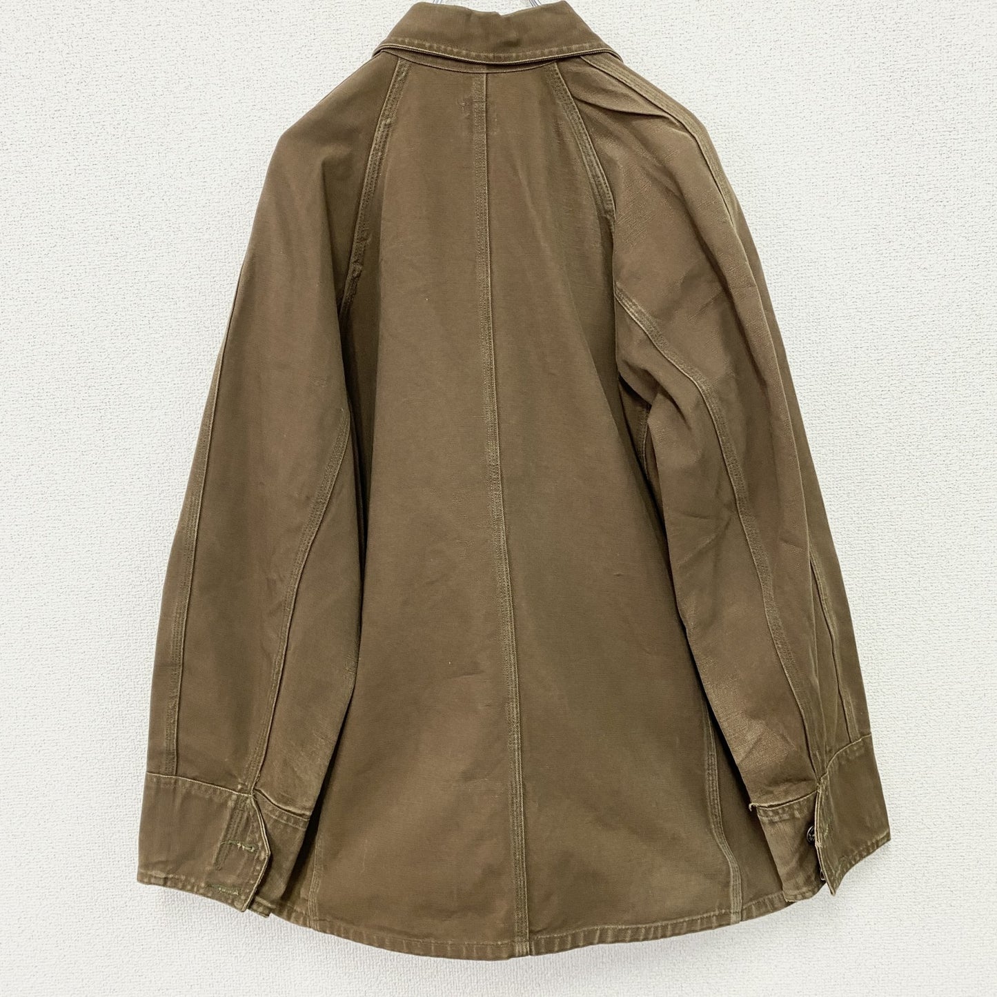 POST OVERALLS　ポストオーバーオールズ　ダックカバーオール　チンストラップ　茶色　ブラウン　Mサイズ