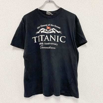 Traditional Craft　TITANIC　タイタニック号　半袖プリントTシャツ　黒　ブラック　Lサイズ