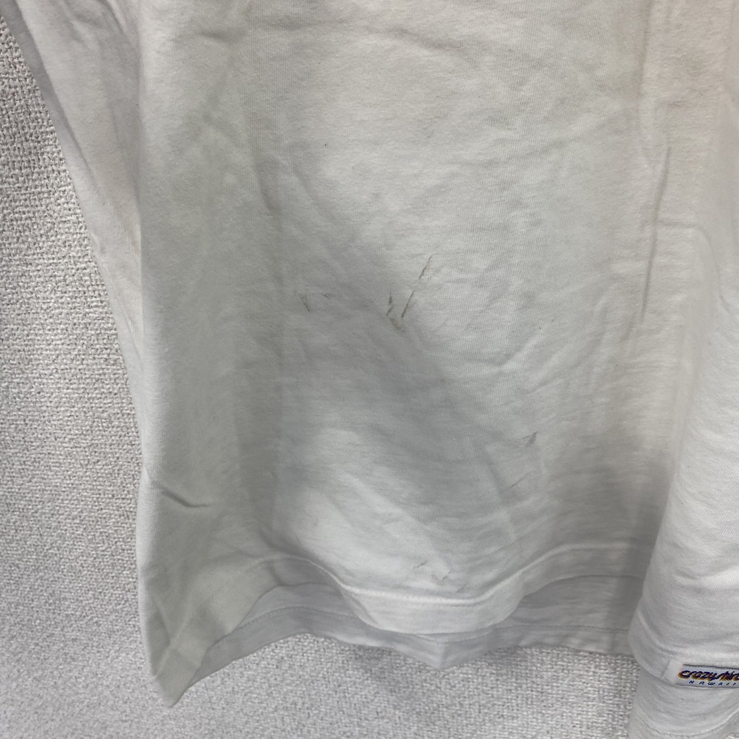Crazy Shirts　クレイジーシャツ　半袖プリントTシャツ　シングルステッチ　白　ホワイト　Lサイズ