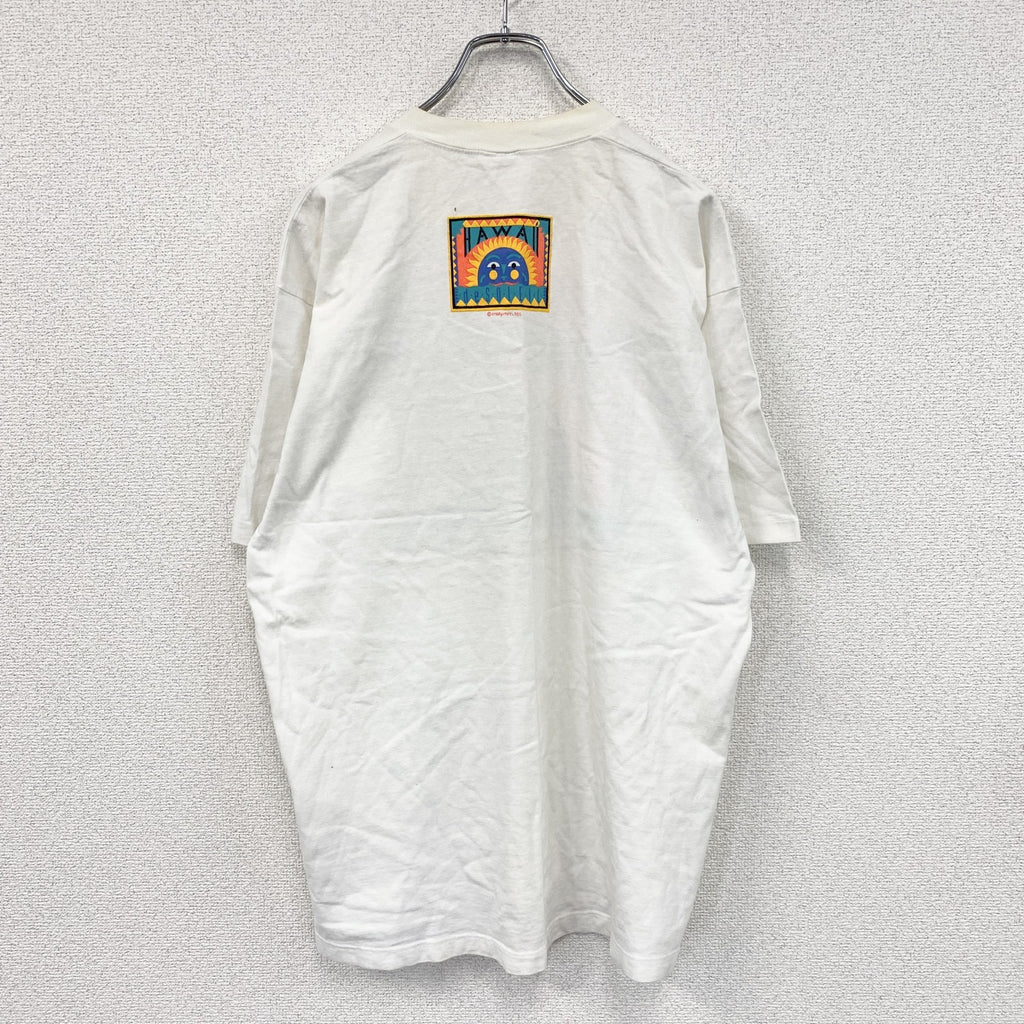 Crazy Shirts　クレイジーシャツ　半袖プリントTシャツ　シングルステッチ　白　ホワイト　Lサイズ