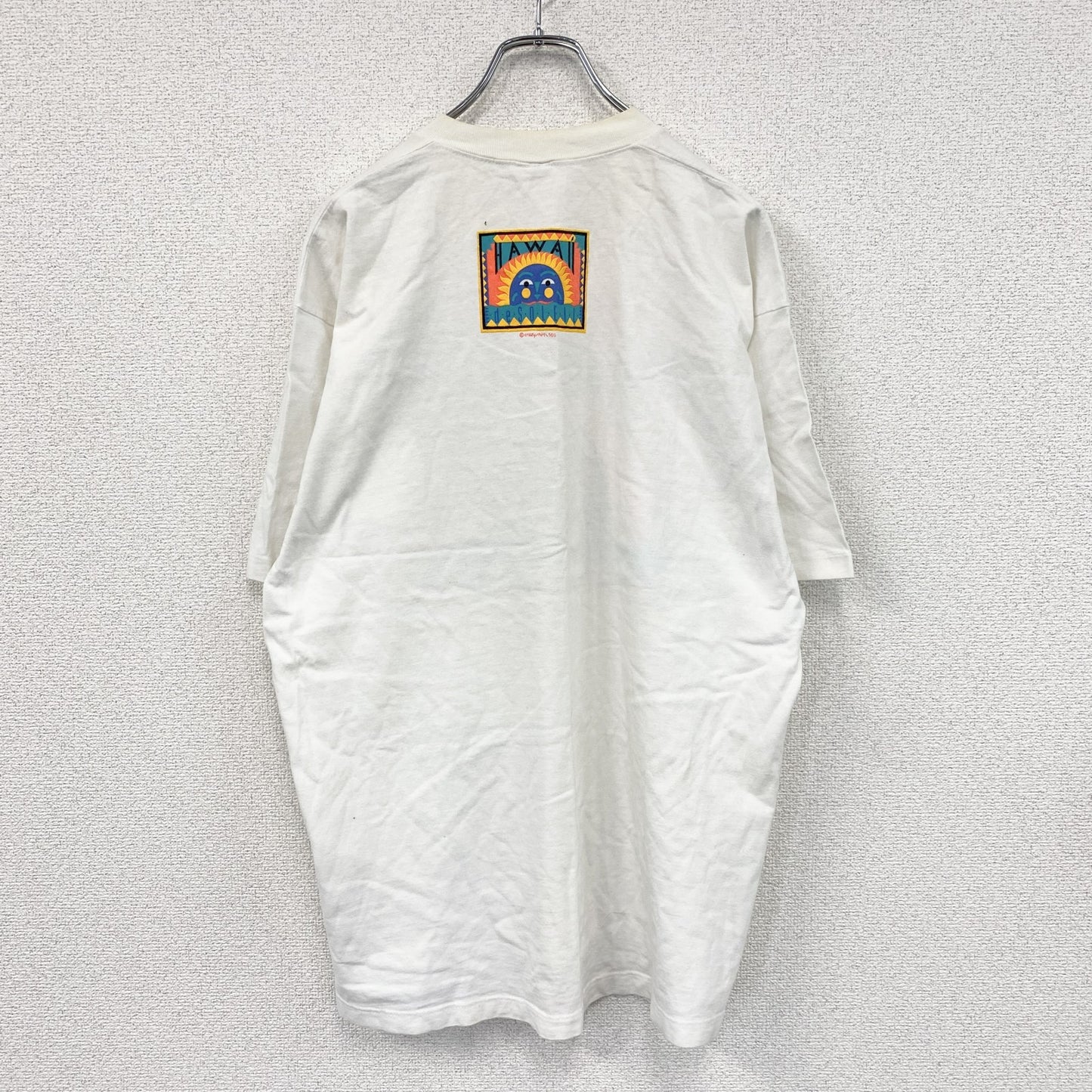Crazy Shirts　クレイジーシャツ　半袖プリントTシャツ　シングルステッチ　白　ホワイト　Lサイズ
