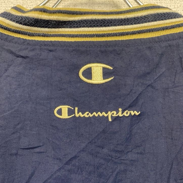 90s　champion　チャンピオン　プルオーバージャケット　ヴィンテージ　紺　ネイビー　Mサイズ