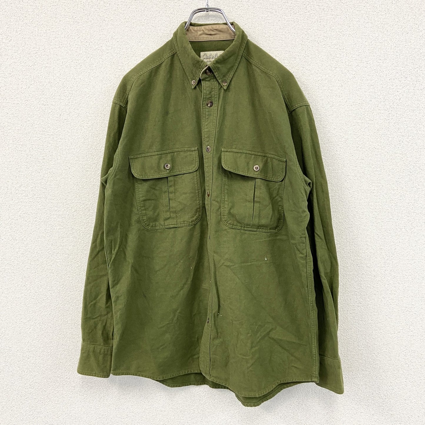 Cabelas　カベラス　長袖シャツジャケット　緑　グリーン　Mサイズ