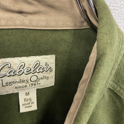 Cabelas　カベラス　長袖シャツジャケット　緑　グリーン　Mサイズ