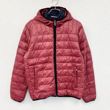 TOMMY HILFIGER　トミーヒルフィガー　フルジップ中綿ジャケット　赤　レッド　Mサイズ