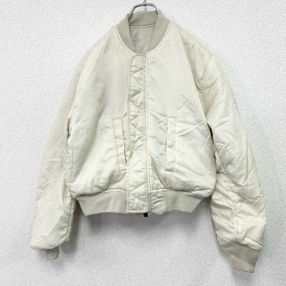 ALPHA INDUSTRIES　アルファ　MA-1　フライトジャケット　リバーシブル　白　ホワイト　Mサイズ