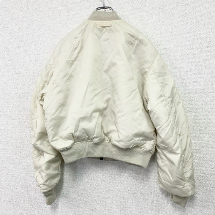 ALPHA INDUSTRIES　アルファ　MA-1　フライトジャケット　リバーシブル　白　ホワイト　Mサイズ