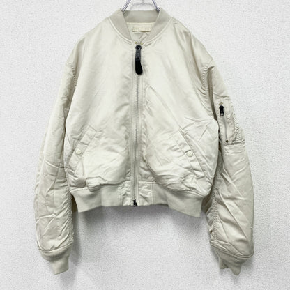 ALPHA INDUSTRIES　アルファ　MA-1　フライトジャケット　リバーシブル　白　ホワイト　Mサイズ