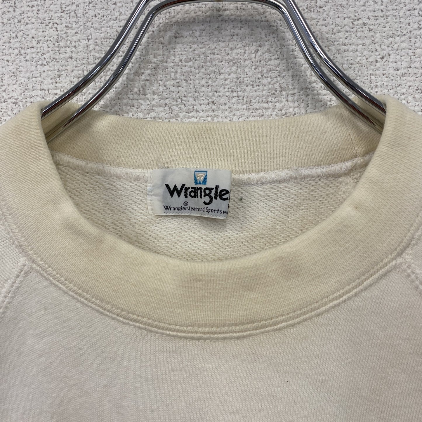 Wrangler　ラングラー　半袖スウェットTシャツ　シングルステッチ　オフホワイト