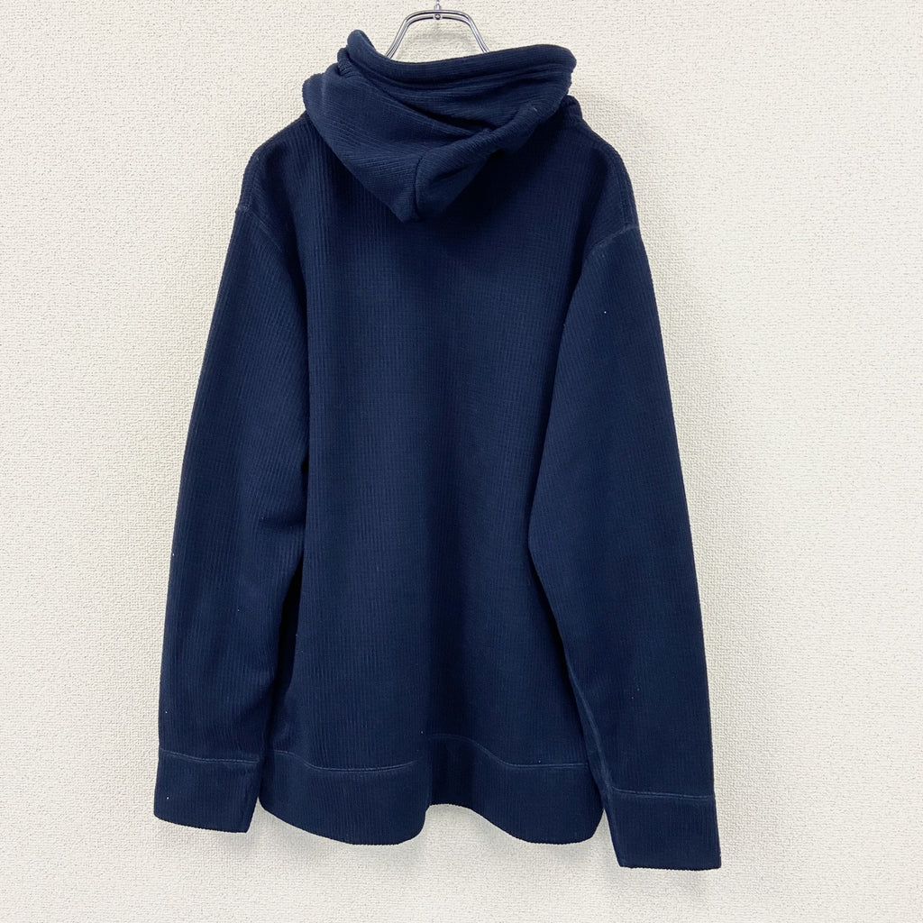 JE MORGAN　ジェーイーモルガン　フルジップフリースパーカー/フーディー　無地　紺　ネイビー　XLサイズ