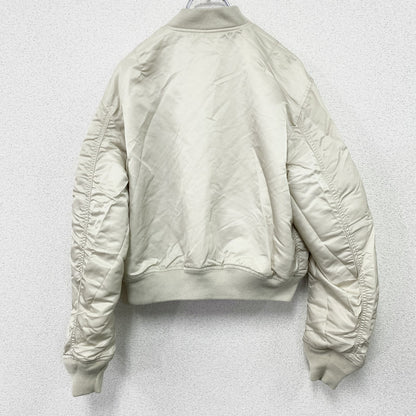 ALPHA INDUSTRIES　アルファ　MA-1　フライトジャケット　リバーシブル　白　ホワイト　Mサイズ