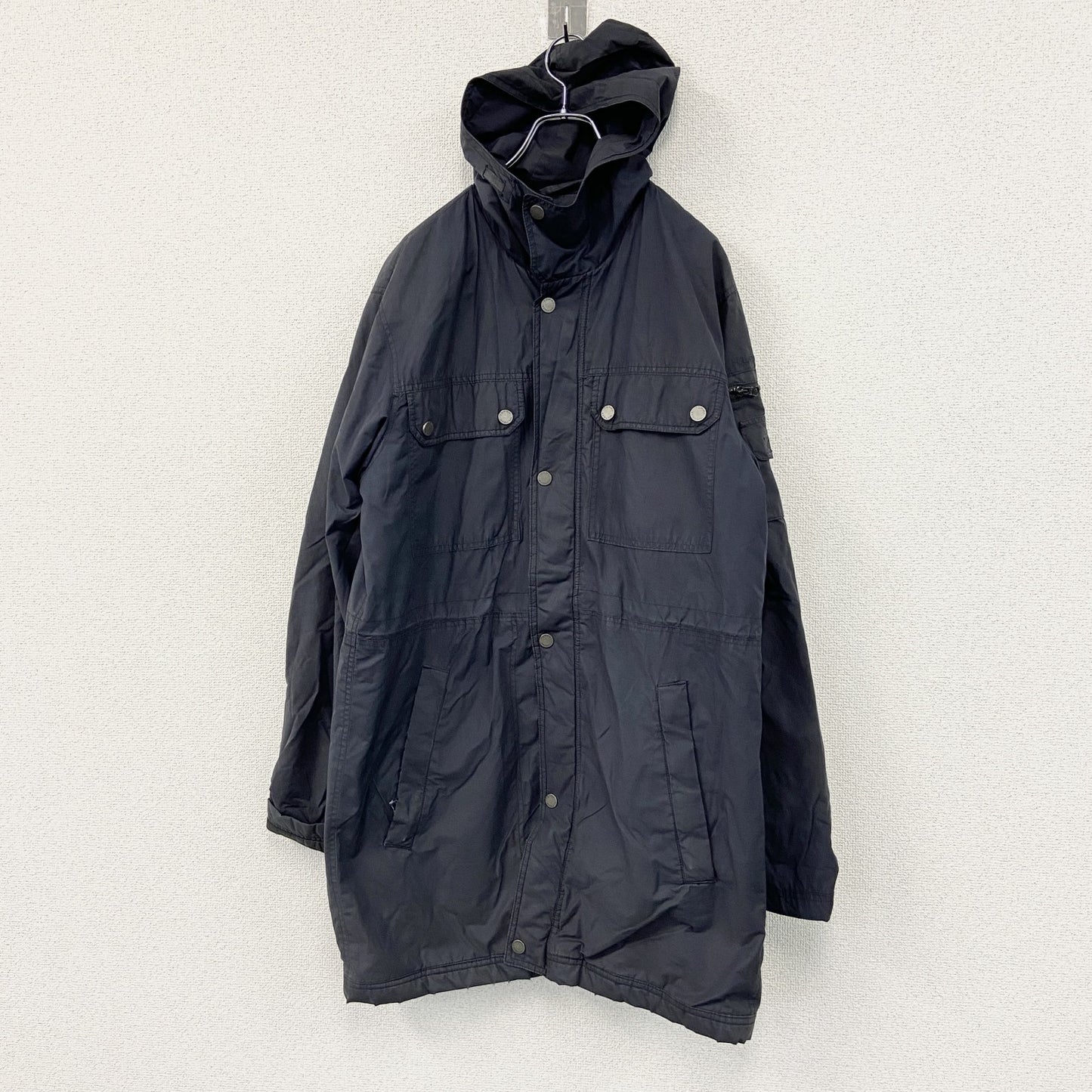 TOMMY HILFIGER　トミーヒルフィガー　フルジップナイロンジャケット　黒　ブラック　Mサイズ