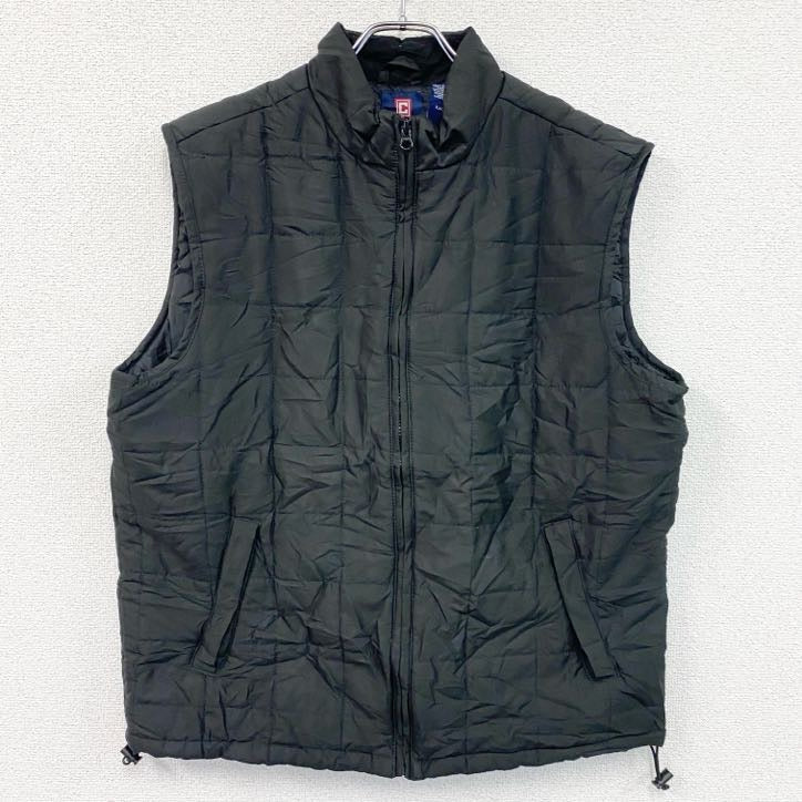 CHAPS　チャップス　ラルフローレン　フルジップ中綿ベスト　黒　ブラック　Lサイズ