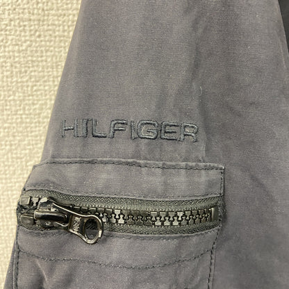 TOMMY HILFIGER　トミーヒルフィガー　フルジップナイロンジャケット　黒　ブラック　Mサイズ