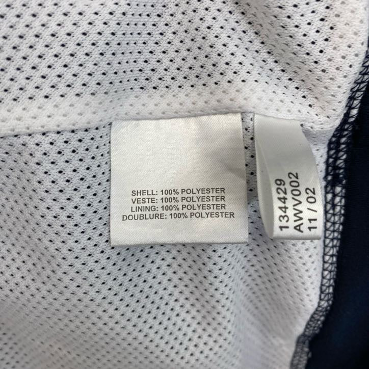 00s　adidas　アディダス　プルオーバーベスト　ヴィンテージ　ハーフジップ　紺　ネイビー　Lサイズ