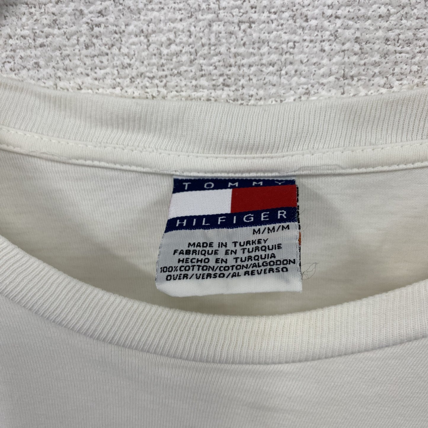 TOMMY HILFIGER　トミーヒルフィガー　半袖プリントTシャツ　白　ホワイト　Mサイズ