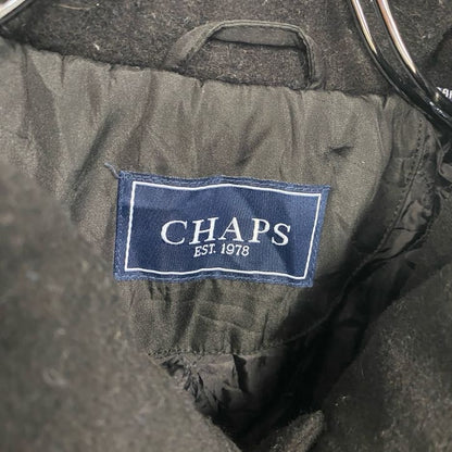 CHAPS　チャップス　ラルフローレン　ウールハーフコート　黒　ブラック　44Rサイズ