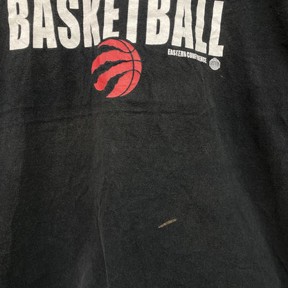 47　フォーティーセブン　NBA　トロントラプターズ　半袖プリントTシャツ　バスケットボール　黒　ブラック　XLサイズ