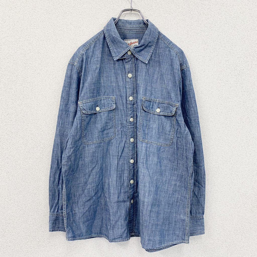 GAP Jeans　ギャップ ジーンズ　長袖デニムシャツ　インディゴ　XLサイズ