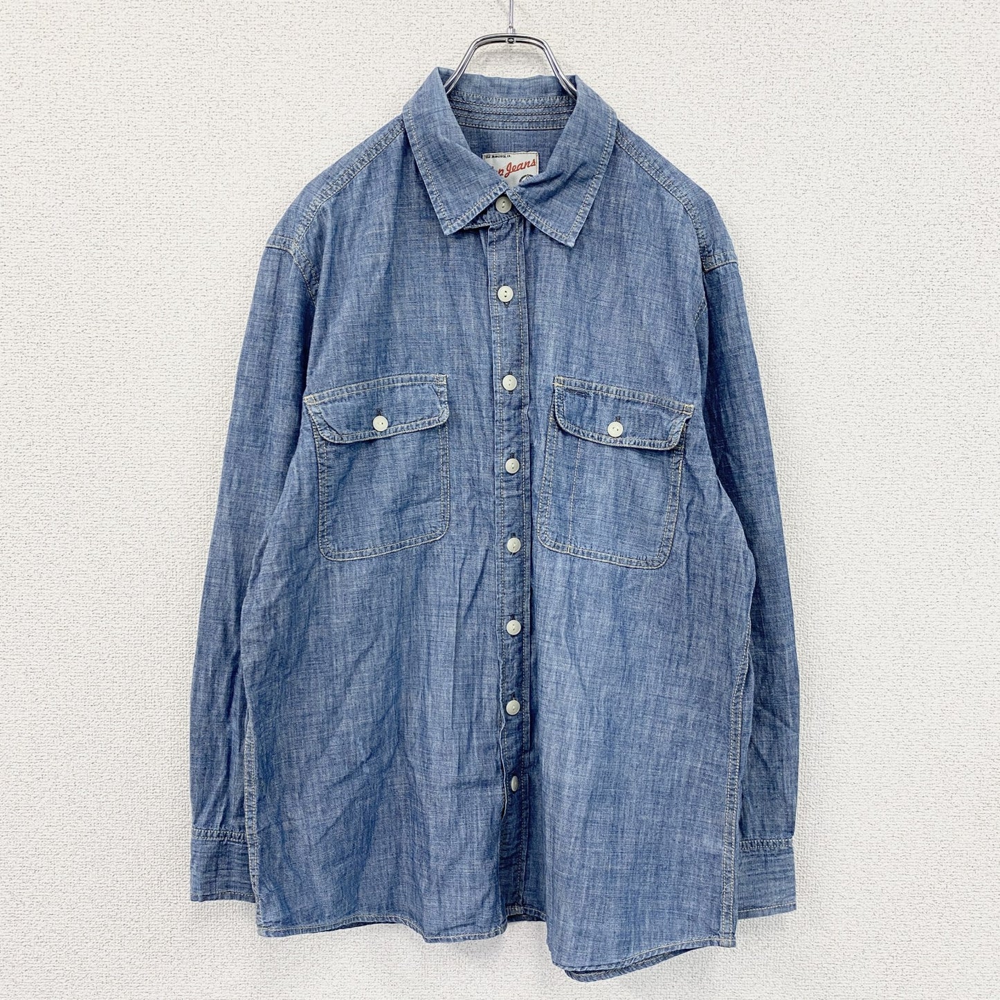 GAP Jeans　ギャップ ジーンズ　長袖デニムシャツ　インディゴ　XLサイズ