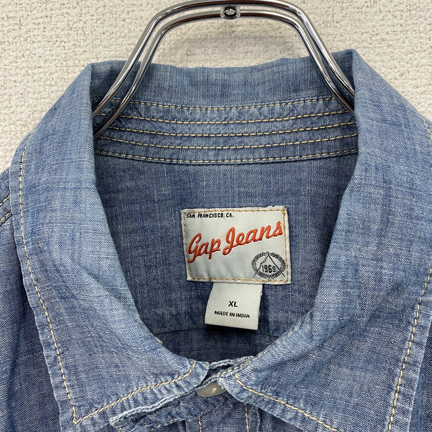 GAP Jeans　ギャップ ジーンズ　長袖デニムシャツ　インディゴ　XLサイズ