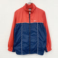 NIKE　ナイキ　フルジップジャケット　スウッシュ　赤　レッド　紺　ネイビー　Lサイズ