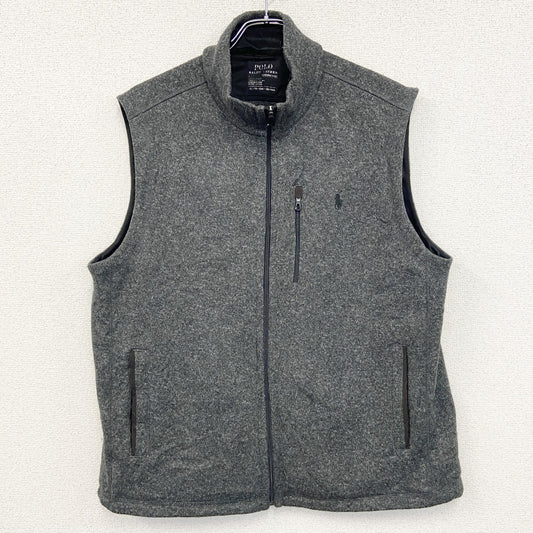 POLO RALPH LAUREN　ポロラルフローレン　フルジップベスト　灰色　グレー　XLサイズ