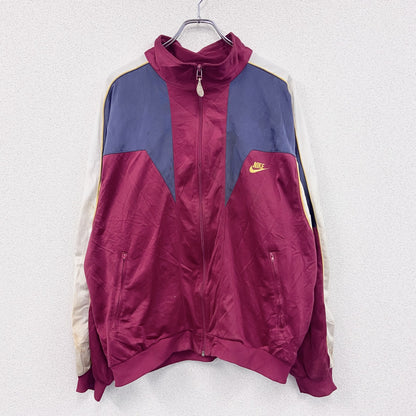 ～90s　NIKE　ナイキ　トラックジャケット/ジャージ　スウッシュ　デカロゴ　銀タグ　マルチカラー　Lサイズ