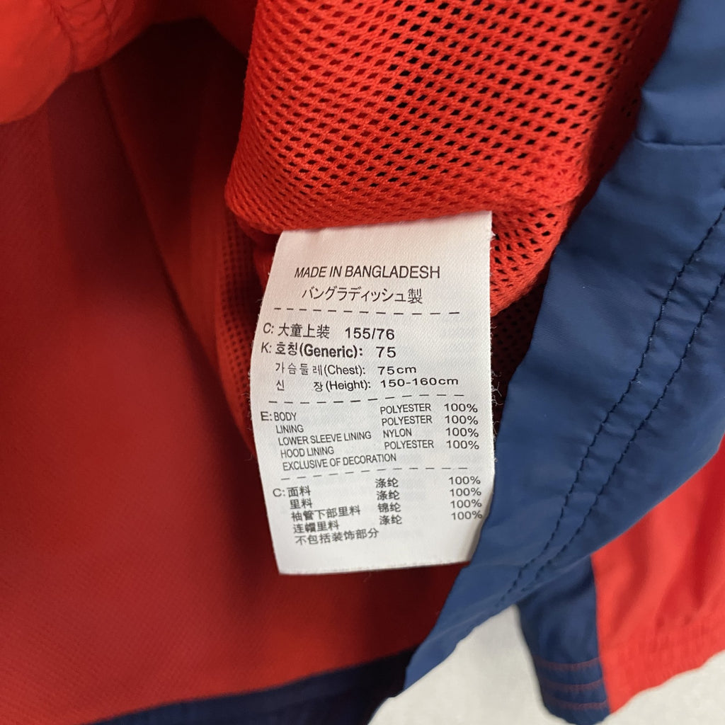 NIKE　ナイキ　フルジップジャケット　スウッシュ　赤　レッド　紺　ネイビー　Lサイズ
