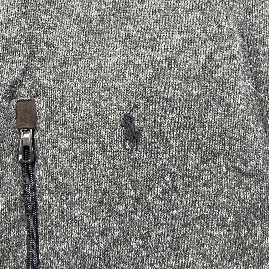 POLO RALPH LAUREN　ポロラルフローレン　フルジップベスト　灰色　グレー　XLサイズ