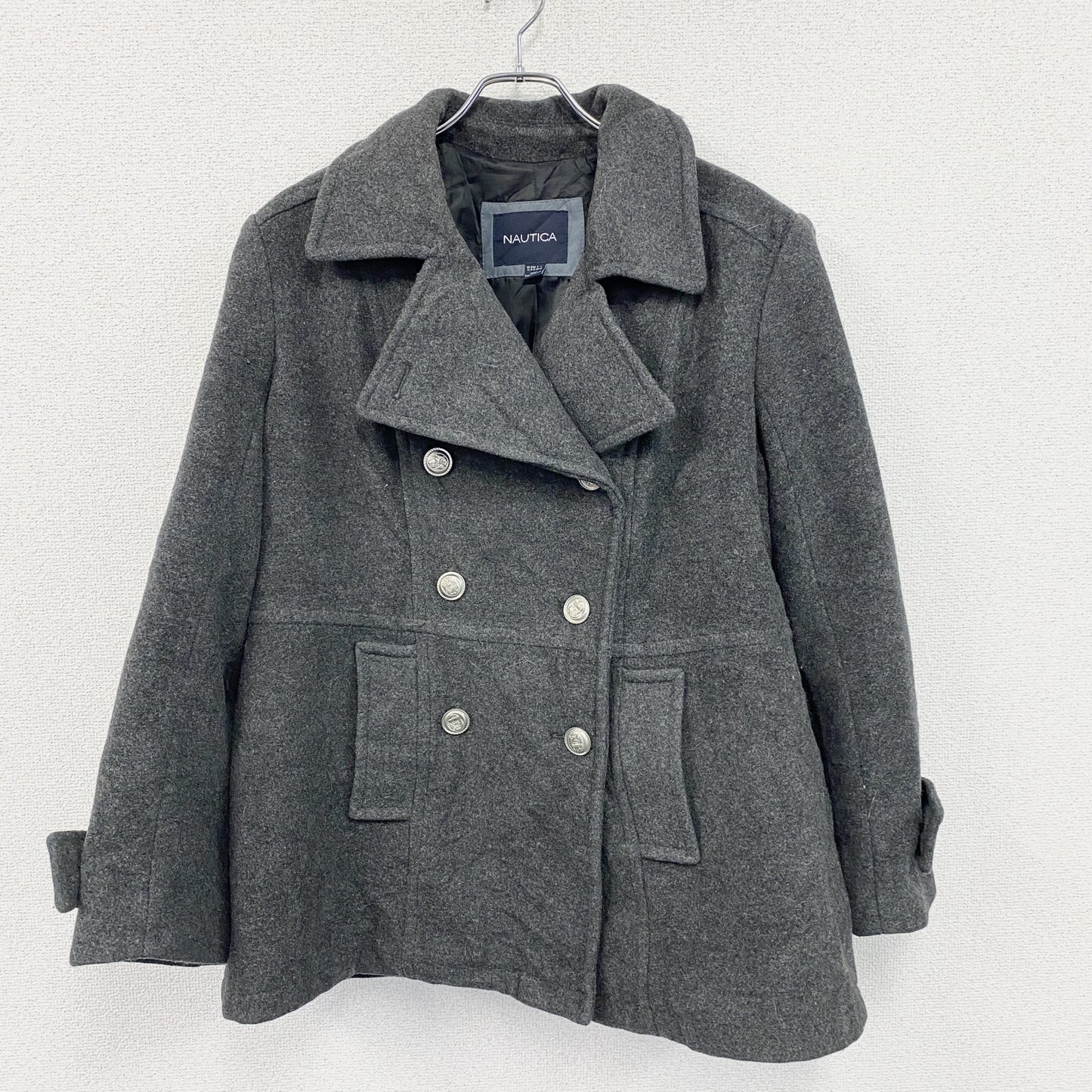 NAUTICA　ノーティカ　ピーコート　灰色　グレー　XLサイズ