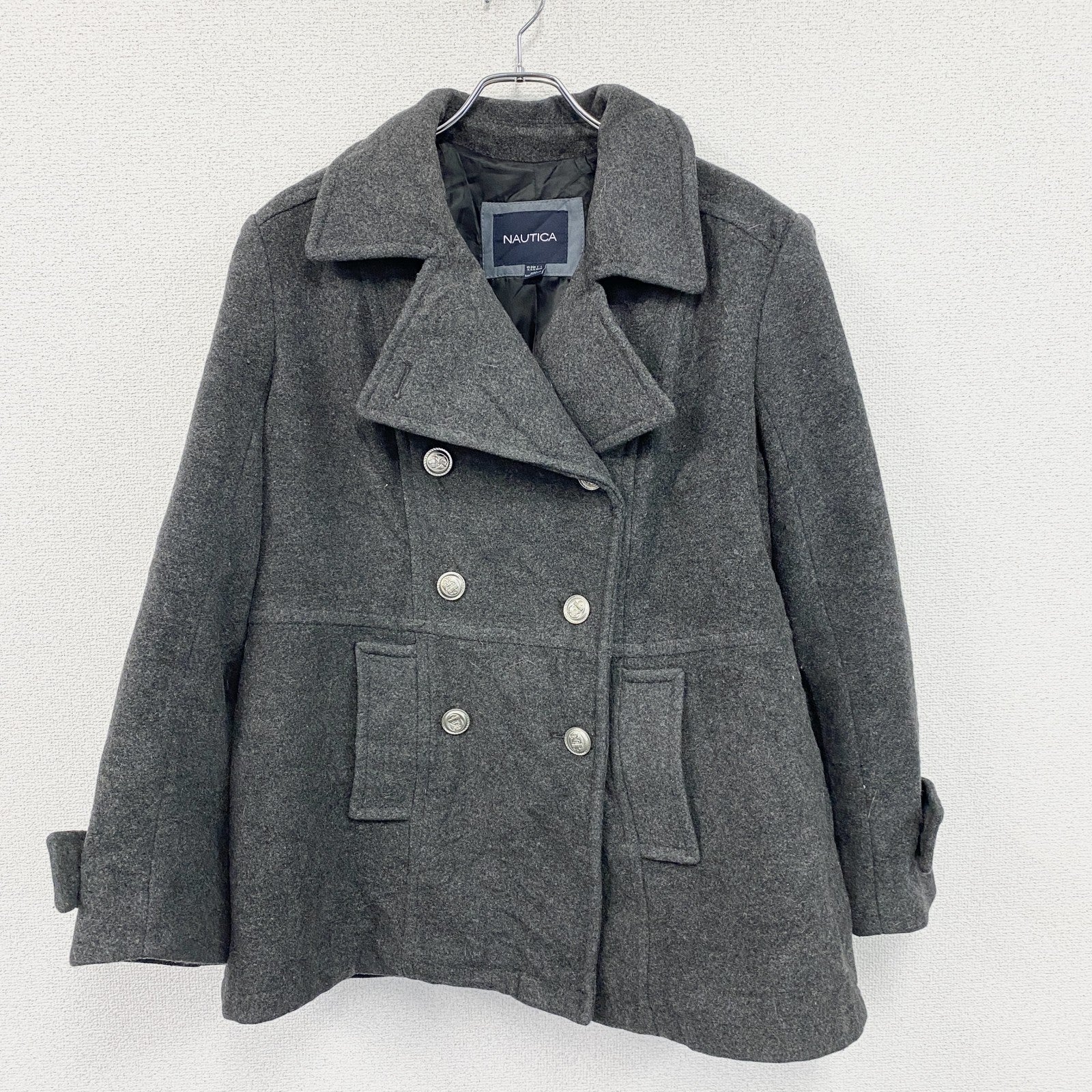 NAUTICA　ノーティカ　ピーコート　灰色　グレー　XLサイズ