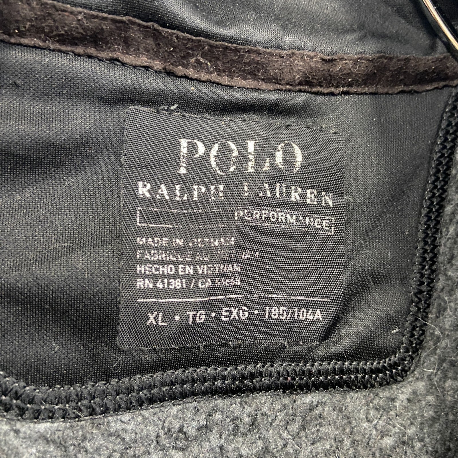 POLO RALPH LAUREN　ポロラルフローレン　フルジップベスト　灰色　グレー　XLサイズ