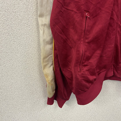 ～90s　NIKE　ナイキ　トラックジャケット/ジャージ　スウッシュ　デカロゴ　銀タグ　マルチカラー　Lサイズ