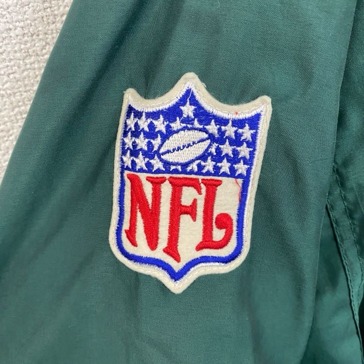 90s　Reebok　リーボック　NFL　プルオーバージャケット　ヴィンテージ　緑　グリーン　2XLサイズ